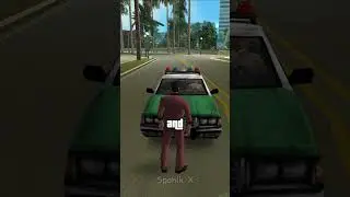 How do the cops react if you stand in front of their car in GTA games?