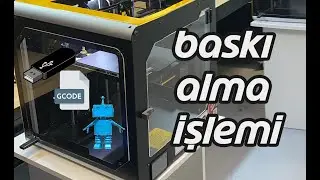 3D Yazıcıda Usb Bellekten Yazdırma İşlemi İlk Baskı