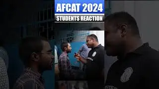 AFCAT 2024 Students Reaction #PW #Shorts