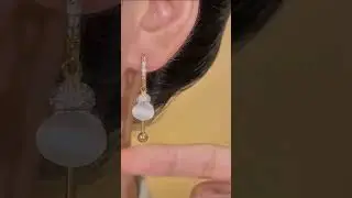 Her Lab Jewelry To The cat's eye gourd earrings😍#jewellery #earrings #jewellerydesign