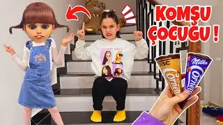 ELİF GICIK KOMŞU KIZI GİZLİ GELDİ !! DONDURMALARI ALDI !! بابا جاب لي بالون - جنى مقداد | طيور بيبي