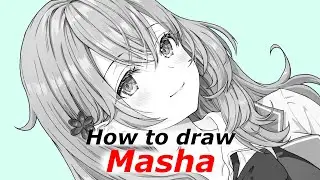 How to draw Masha | Alya Sometimes Hides Her Feelings in Russian | Step by step Tutorial