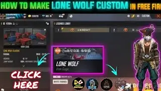 lone wolf custom || how to make lone wolf custom free fire || lone wolf custom kaise banaye |skylive
