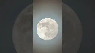 Super Moon Captured By @JoeJaguar City Smartphone Astronomy w/ Telescope SVBONY SV503 102ED #moon