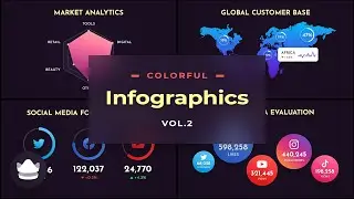 Colorful Infographics Vol.2 - After-Effects Template