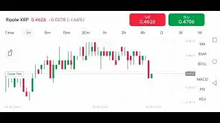 Ripple XRP candle view went down at $0.4626 by 1.66% as of 30OCT2022 in mitrade