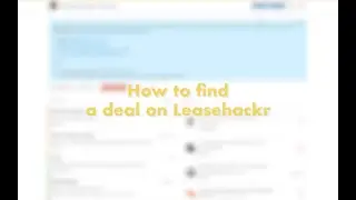 How to Find a Deal on Leasehackr
