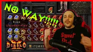 Diablo 2 Resurrected - Identifying 40 Unique Nightmare Andariel Rings, Stone of Jordan???