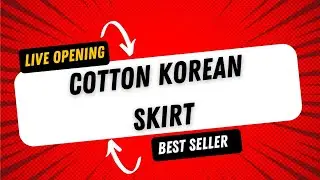 Live Opening Cotton Korean Skirt #liveopening #seller #viral #youtube #korean #skirt #koreanskirt