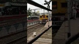 Local Train entering DUMDUM railway junction station