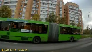 Могилёв.Поездка на автобусе №18.ул.Фатина - ул.30 лет Победы
