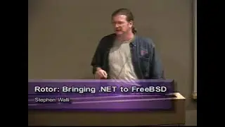 .NET Workshop - Rotor: Bringing .NET to FreeBSD, etc. - Stephen Walli, Barry Bond, Hoi Vo - 2001/09
