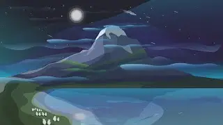 Erciyes Mountain Illustration Making (Adobe Illustrator)