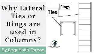Why Ties or Rings are used in Columns? | Function of Ties or Rings  | Civil Engineer | Column Design