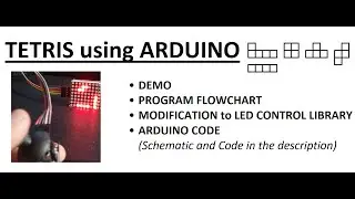 Tetris using LED MAX7219 MATRIX  and ARDUINO