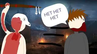 Бегаю от маньяка в horrorfield