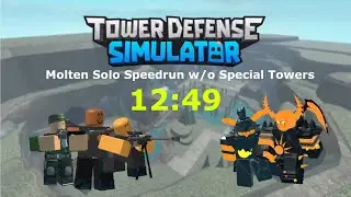 Solo Molten Mode Speedrun w/o Special Towers (