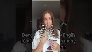 POV: After a year in Germany, I now speak fluent Denglish 😅 