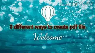 How to create PDF files