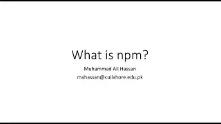 13. What is npm? | Node.js Tutorial for Beginners
