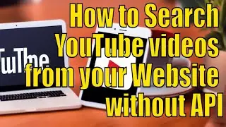 How to Search YouTube videos from your Website without API | PHP redirect after form submit