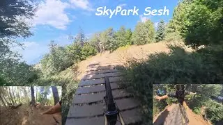 Riding Sky Park At Santas Village!