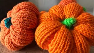 Гарбузик спицями 🧶 Майстер-клас спицями