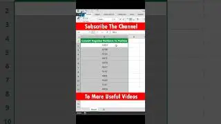 Convert Negative Number into Positive 😮 Best Excel Trick 