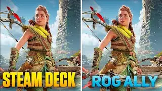 Steam Deck vs ROG Ally - Horizon: Forbidden West