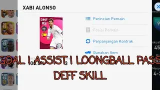 XABI ALONSO ICONIC MOMENT LONGBALL PASS, SKILL, GOAL, ASSIST, DEFF SKILL | PES MOBILE 2021