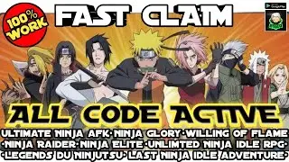 FAST CLAIM ALL GIFTCODE ACTIVE 100% WORK CHAOS AND PEACE | NINJA GLORY
