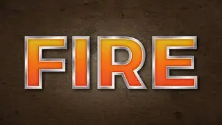 Illustrator cc Tutorial : Fire - Chrome Text Effect