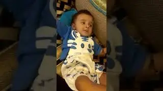 Little Ruhaan on couch