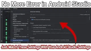 Manage Android Studio Settings to remove errors Like Http proxy , Sdk and other errors