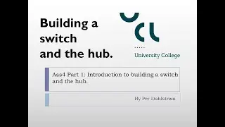 Ass4 Part1 Introduction to building a Switch out of a Linux computer.