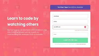 HTML, CSS, & JS | intro component with signup form