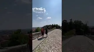 Walking down form BERGAMO ALTA 🇮🇹 #travel