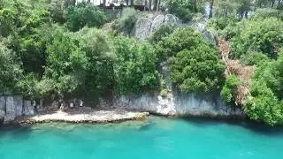 Muğla Akyaka Havadan Çekim   Azmak  Nehri  Albay Koyu   Gökova   Kitesurfing İçerir 2017
