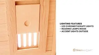 SpiritualQuest One Person Infrared Sauna | At Home Salt Therapy | Boost Health