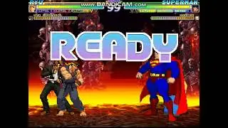 MUGEN Request: Ryu & Kyo Vs Superman & Homero