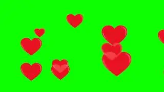 Big Hearts Fly - Green screen LOOP