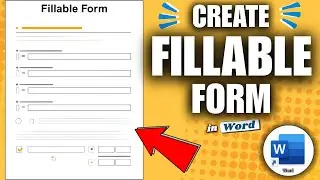 How to Make Fillable Form in MS Word Document