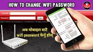 How to Change Wifi Password in Nepali | Huawei Wifi Router setup | wifi password change on mobile