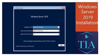 Windows Server 2019 Installation step by step.
