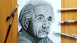 Drawing  Albert Einstein