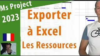 Ms Project 2023 ●  🎯 Apprenez à Exporter les Ressources de Ms Project vers Excel ! 📊💼  ●  Simple