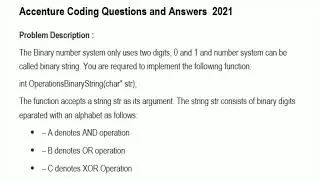 Accenture Python Coding Question - 2 and Answer 2021 