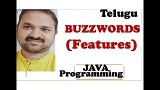 JAVA BUZZWORDS (FEATURES) in Telugu  || JAVA PROGRAMMING in Telugu || OOP in Telugu