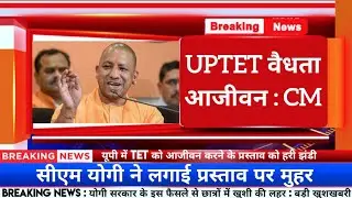 आ गई बड़ी खुशखबरी✌️UPTET प्रमाण पत्र आजीवन Valid | UPTET CERTIFICATE VALIDITY LIFETIME | UPTET NEWS