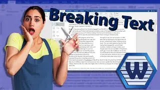 How to break a text on Microsoft word | Microsoft office | Online Learning